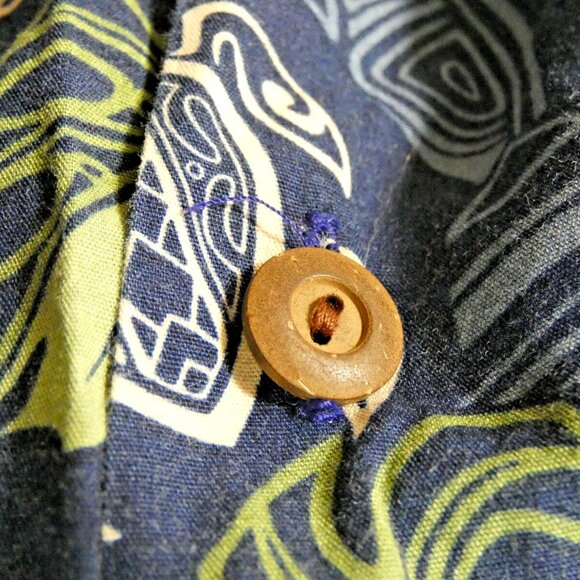 E & K Men Hawaiian Shirt Size L 100% Cotton Short Sleeve Made in Hawaii Summer - Picture 7 of 7